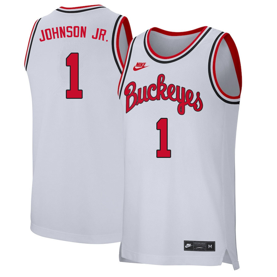 Men #1 Jimmy Sotos Ohio State Buckeyes College Basketball Jerseys Sale-Retro White